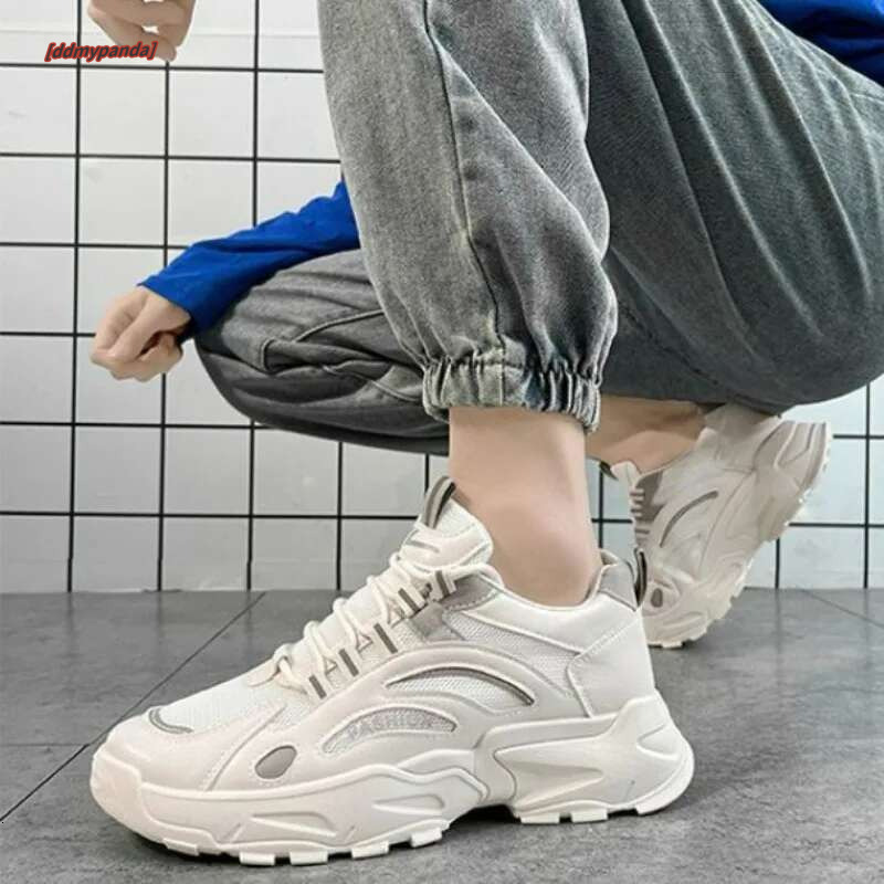 2024 Casual Sports for Men Comfortable Fashion Outdoor Four Seasons Shoes Men's Sneakers White Platform Lace-up Trainers ddmypanda