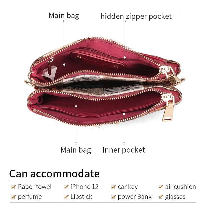 Women Shoulder Bags Genuine Leather Fashion Brand Ladies Cowhide Clutch Bag Design Trend Wallets For Female Double Zipper