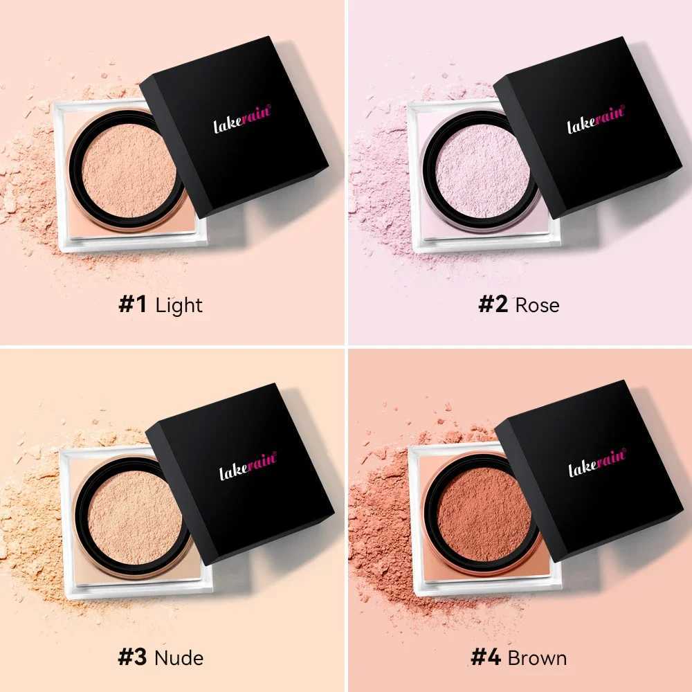 Smooth matte loose baking and setting powder natural concealer long-lasting oil control rose whitening skin color powderXJ250407