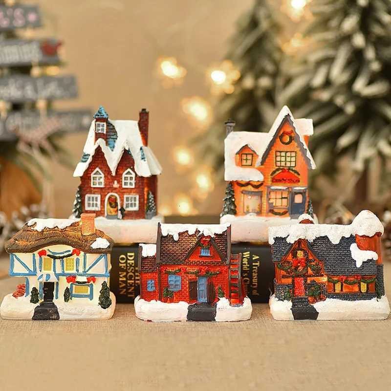 Christmas House Light Decorations For Home Ornaments Kids Xmas Gift New Year 2024 Navidad Decor Bedroom Night Light With Battery W251107