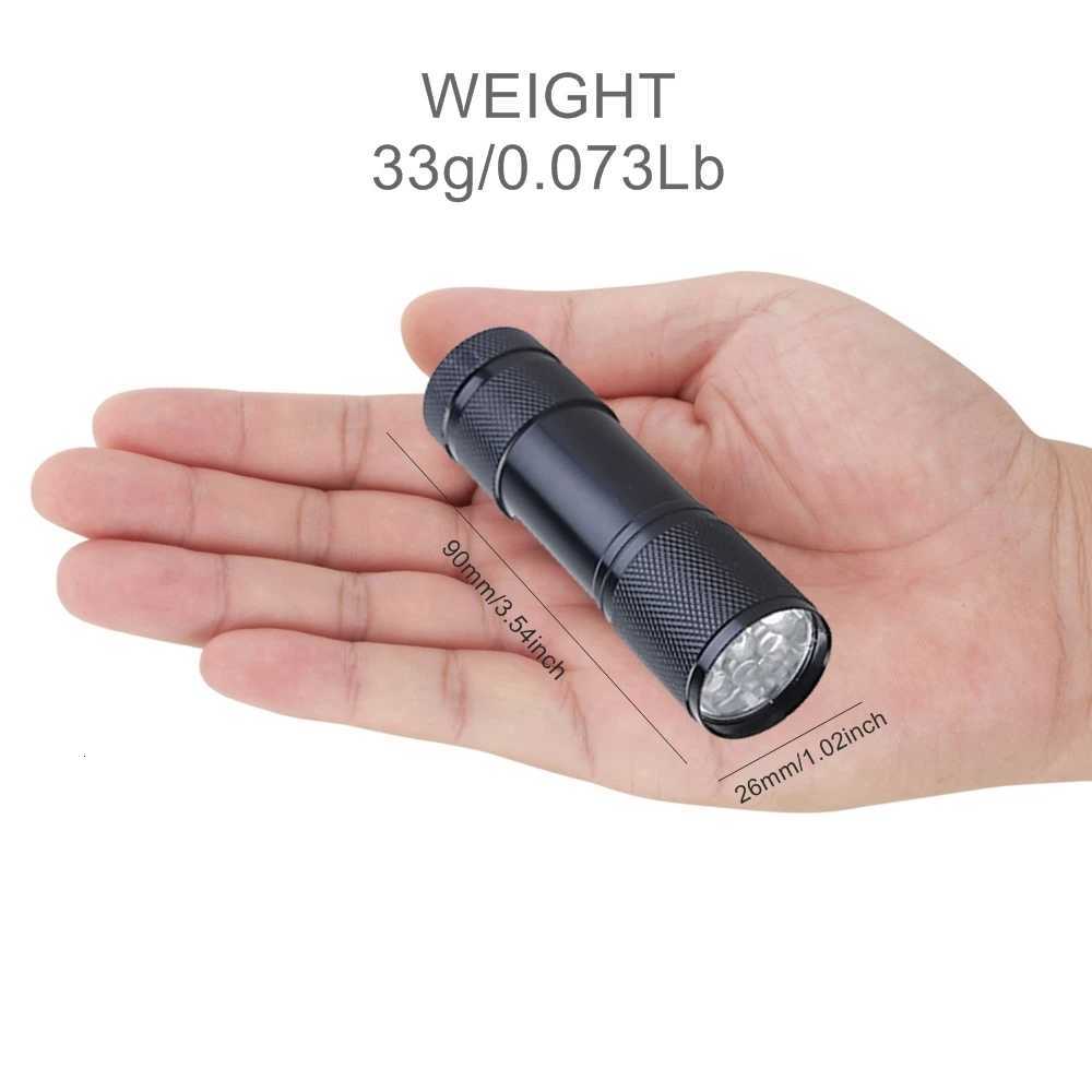 9 LED White Light Lighting Flashlight Aluminium Mini Torch Outdoor Portable Travel Hike Fishing Home Work Emergency Spare LampW251106