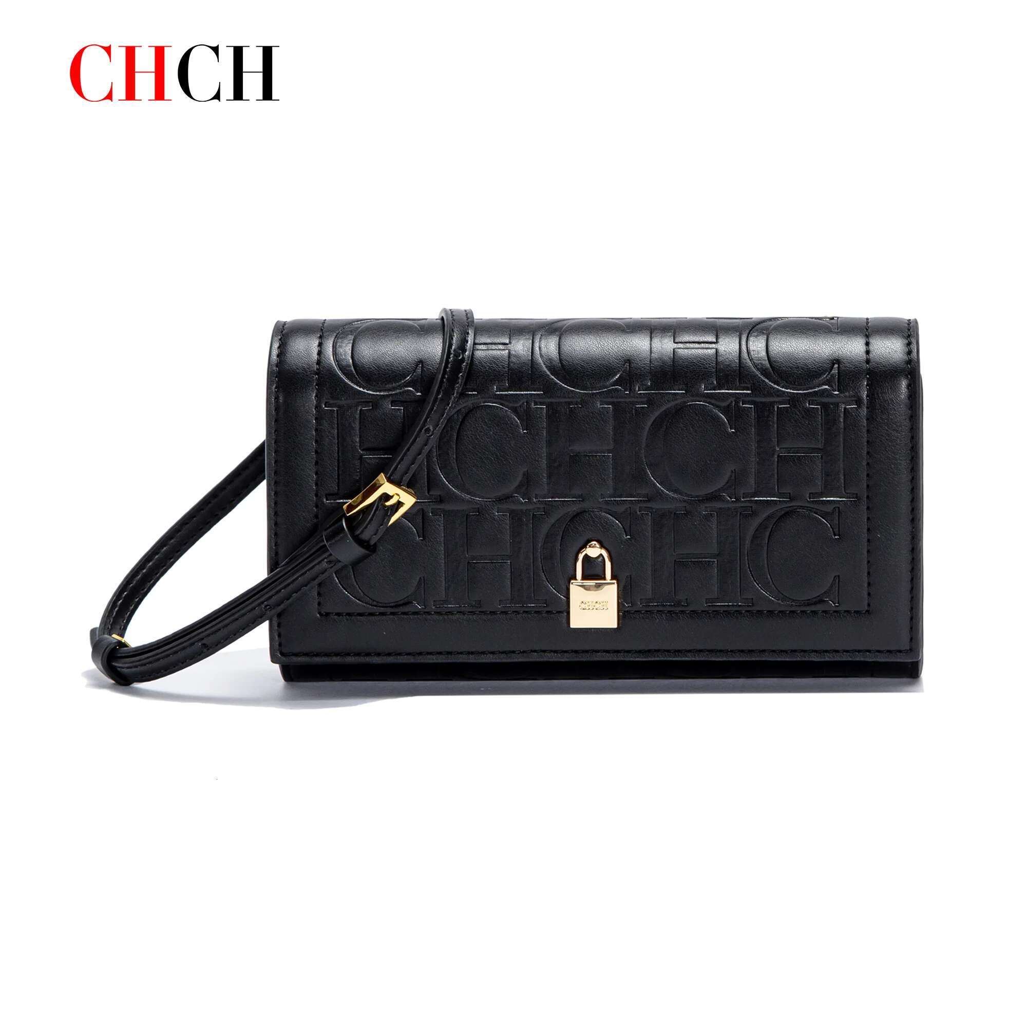CHCH Women's Shoulder 2024 Brand New Flip Letter Emed Crossbody Bag