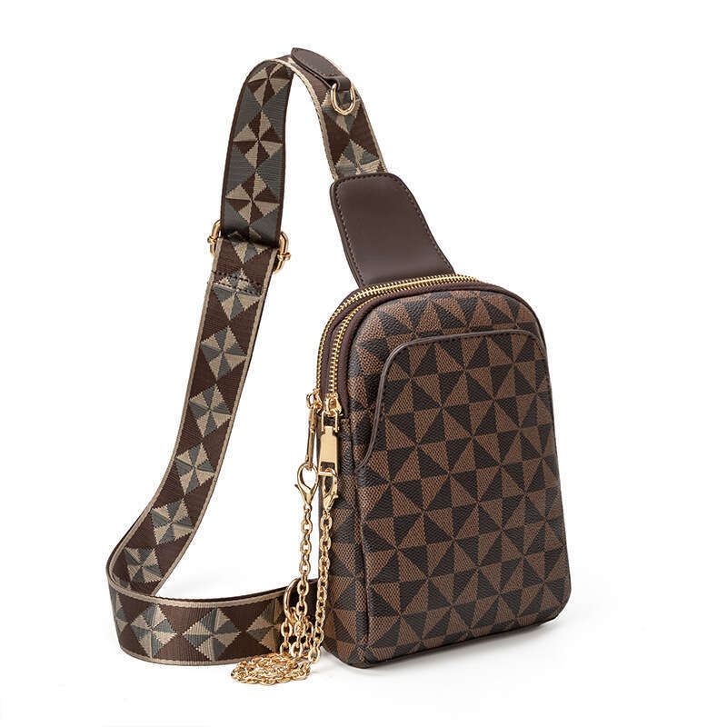 Designer Bag Foreign Trade Bags New Cross Border Chest Women S Printed Soft Leather Retro Crossbody Outdoor Phone