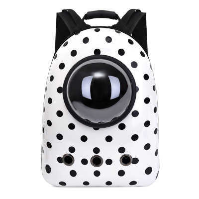 Cat bag for outdoor use portable porous breathable pet bag casual simple backpack space bag cat supplies eggshell bag