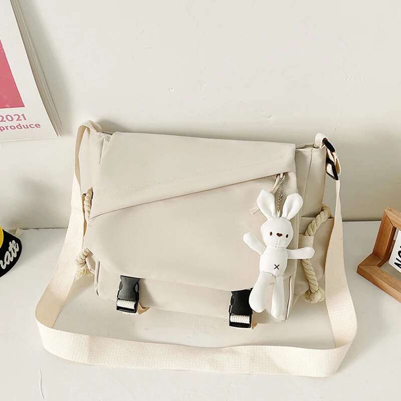 Genshin Impact Anime Handbag Shoulder Casual Zipper Cross Body Tote School Book Students Messenger Bag