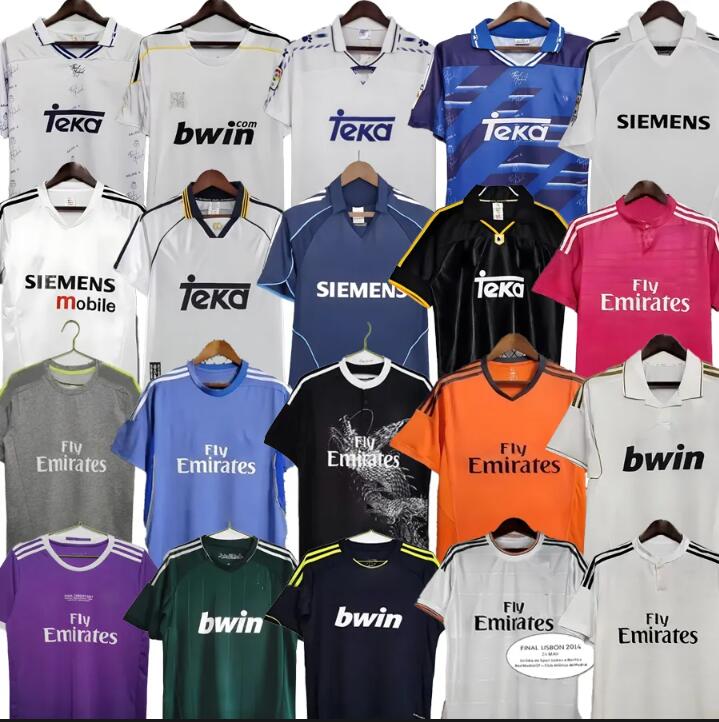 85 87 88 94 96 97 98 99 Retro Real sMadrid Ronaldo Raul retro soccer jerseys vintage 00 01 02 03 04 05 R.CARLOS Guti FIGO SEEDORF MIJATOVIC SERGIO RAMOS classic shirt