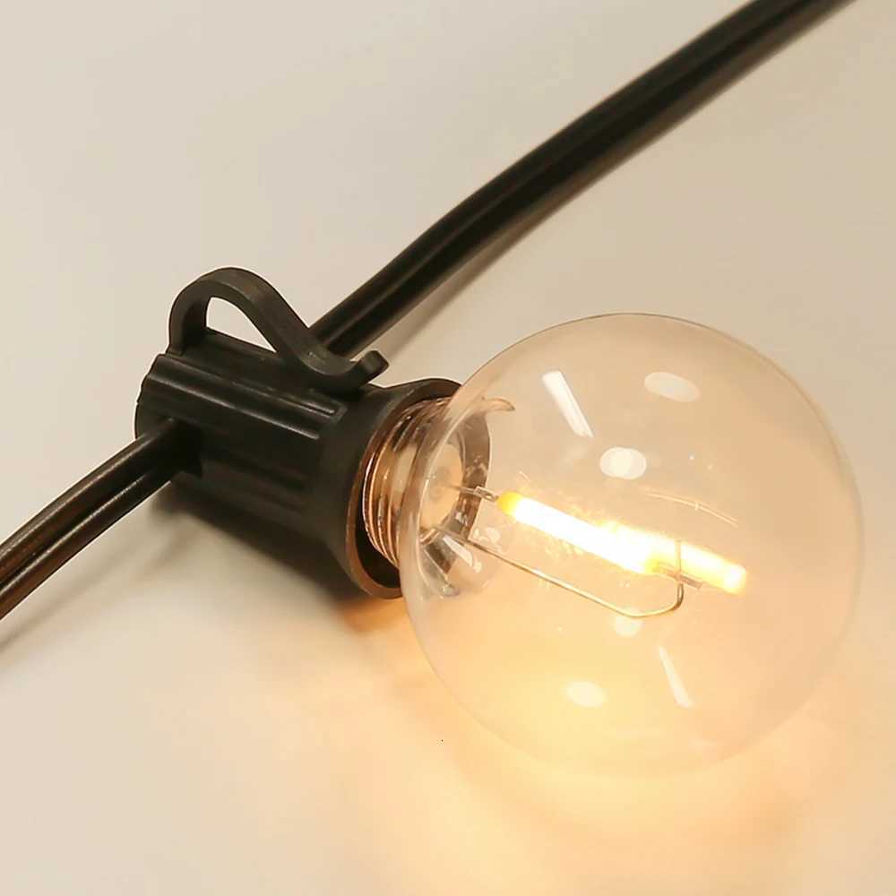 G40 Outdoor LED String Light EU Plug Shatterproof IP65 Waterproof Garden String Light for Christmas Party Patio Decor Atmosphere W251107