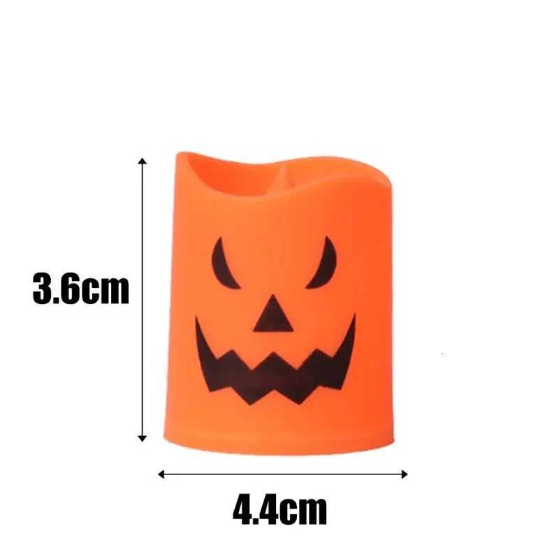 12/1PCS Halloween LED Candle Lights Ghost Electronic Glowing Pumpkin Lights Festival Party Decor Props Halloween Decorations W251107
