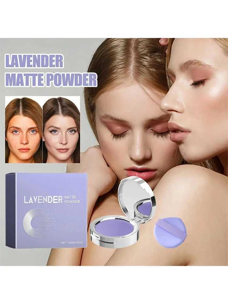 Lavender Set Powder Lasting Oil Control Waterproof concealer for Women Portable Matte Firming Facial Loose Powder MakeupXJ250407