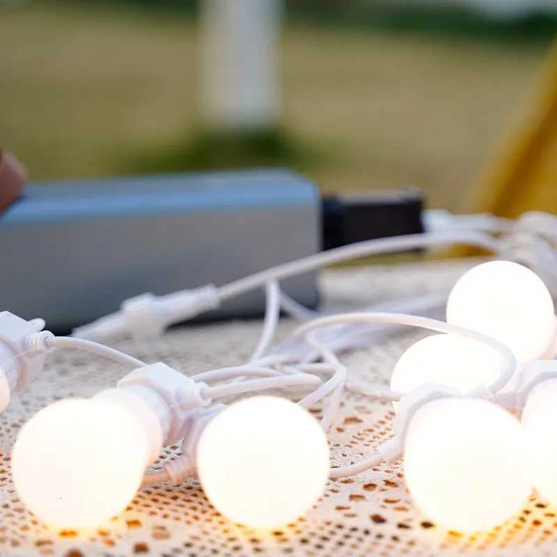 23M Patio String Light Bulbs G50 Milky Outdoor Camp Waterproof IP44 Lamp Christmas Garland Bulbs Garden Wedding Party LED Lights W251107