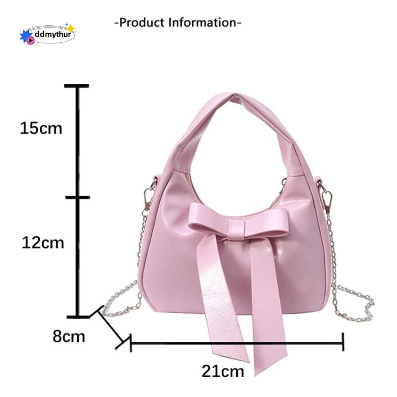 Elegant Bow Design for Women Mini Leather Shoulder Bag Brand Small Crossbody Bags New Solid Ladies Purse Women's Handbag ddmythur
