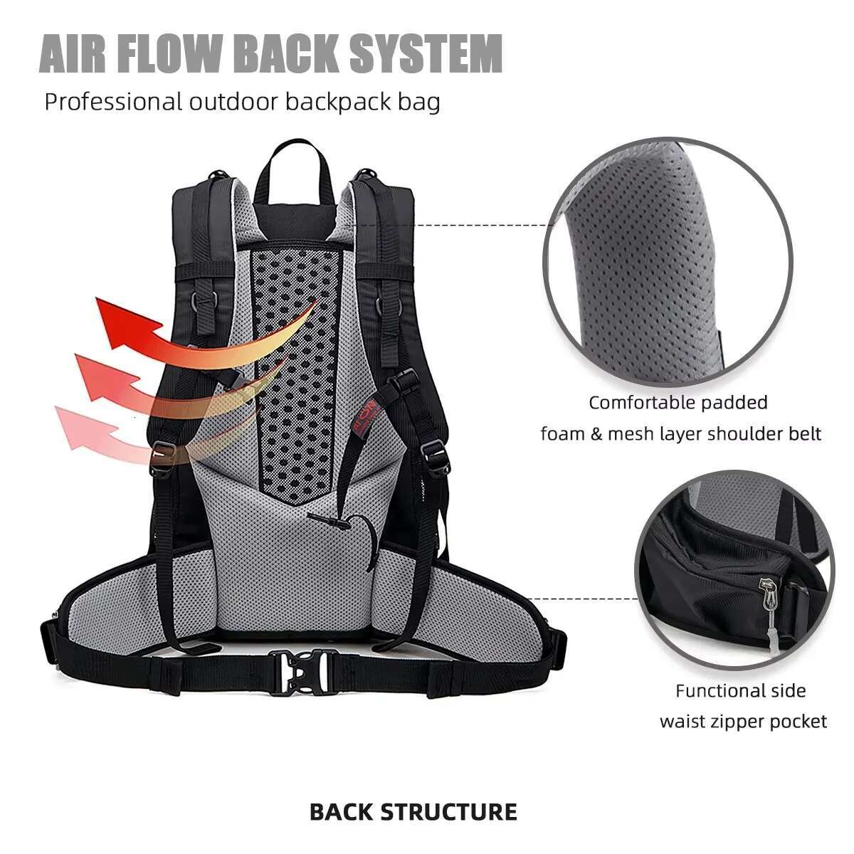 28L Hiking Men Sports Climbing Bags Waterproof Camping Daypack With Rain Cover Travel Mountain School Backpack Women