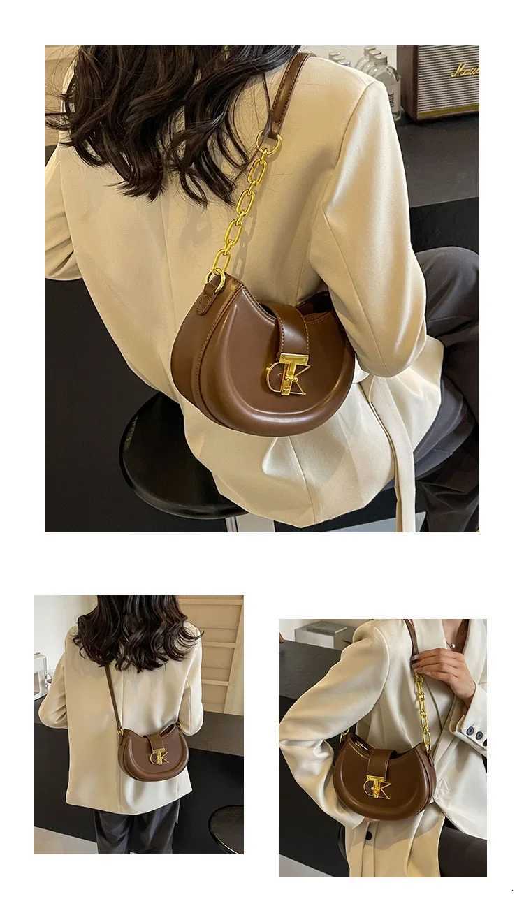 2025 New Fashion Personality Small Round Bag - Underarm/Shoulder/Handheld Temperament Versatile TrendW251106