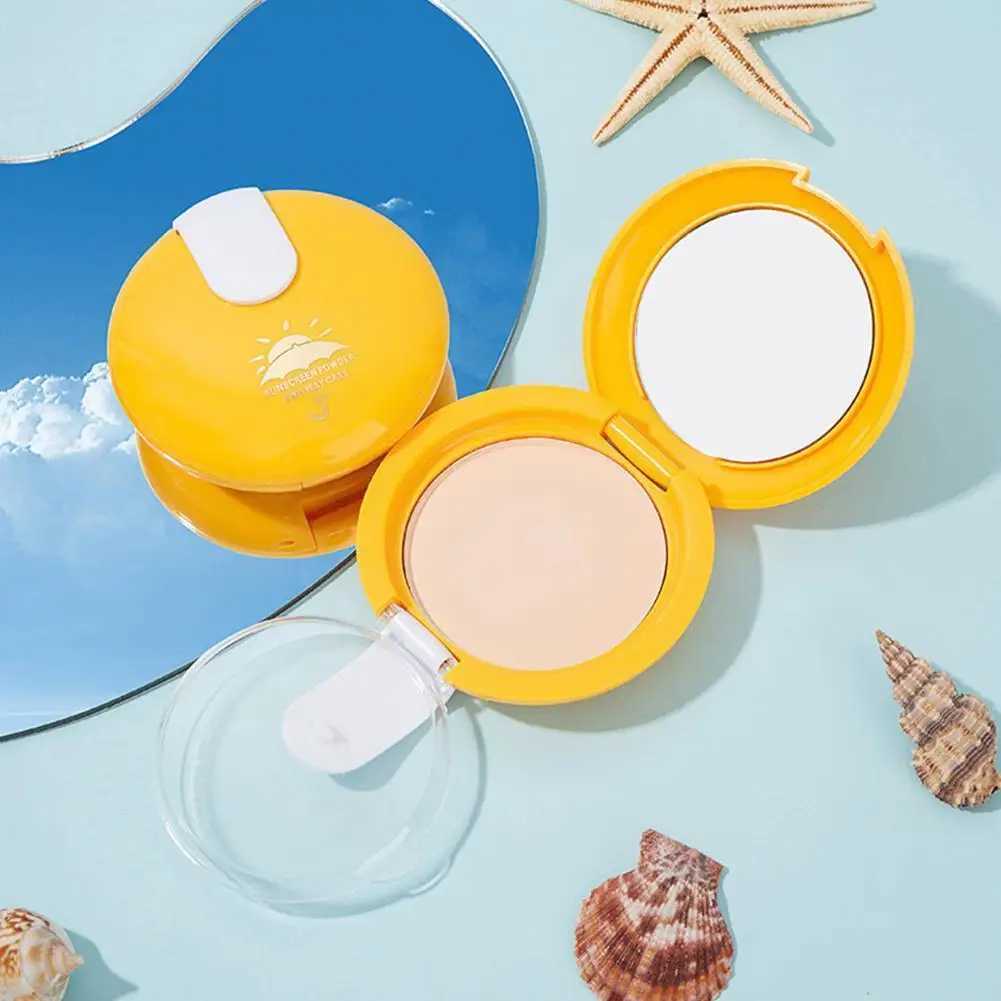 Womens natural oil controlled matte pressed powder waterproof lightweight long-lasting powder facial coverage cosmetics makeupXJ250407