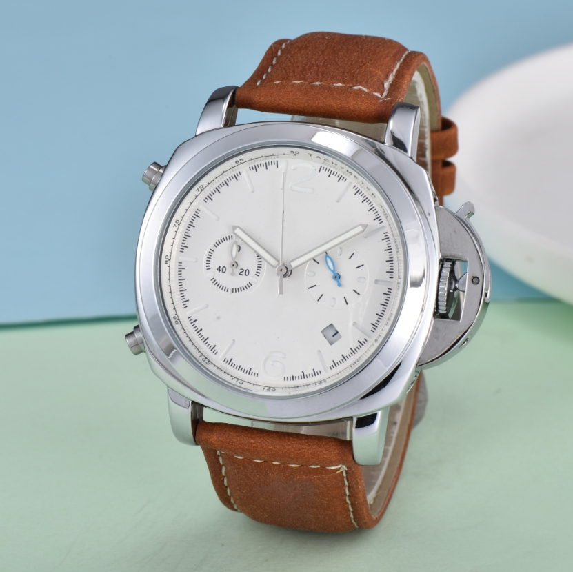 2025 Luxury designer mens PANERAIity LUMINORity watches Quartz automatic movement Chronographity WATCH stainless steel luminous gifts Women Wristwatches #82