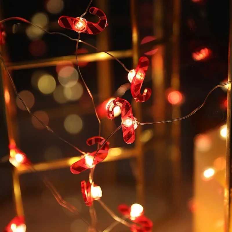 2M Fairy String Lights Santa Claus Snowman LED Garland String Lights Bedroom Garden Decorations 2024 Merry Christmas Supplies W251107