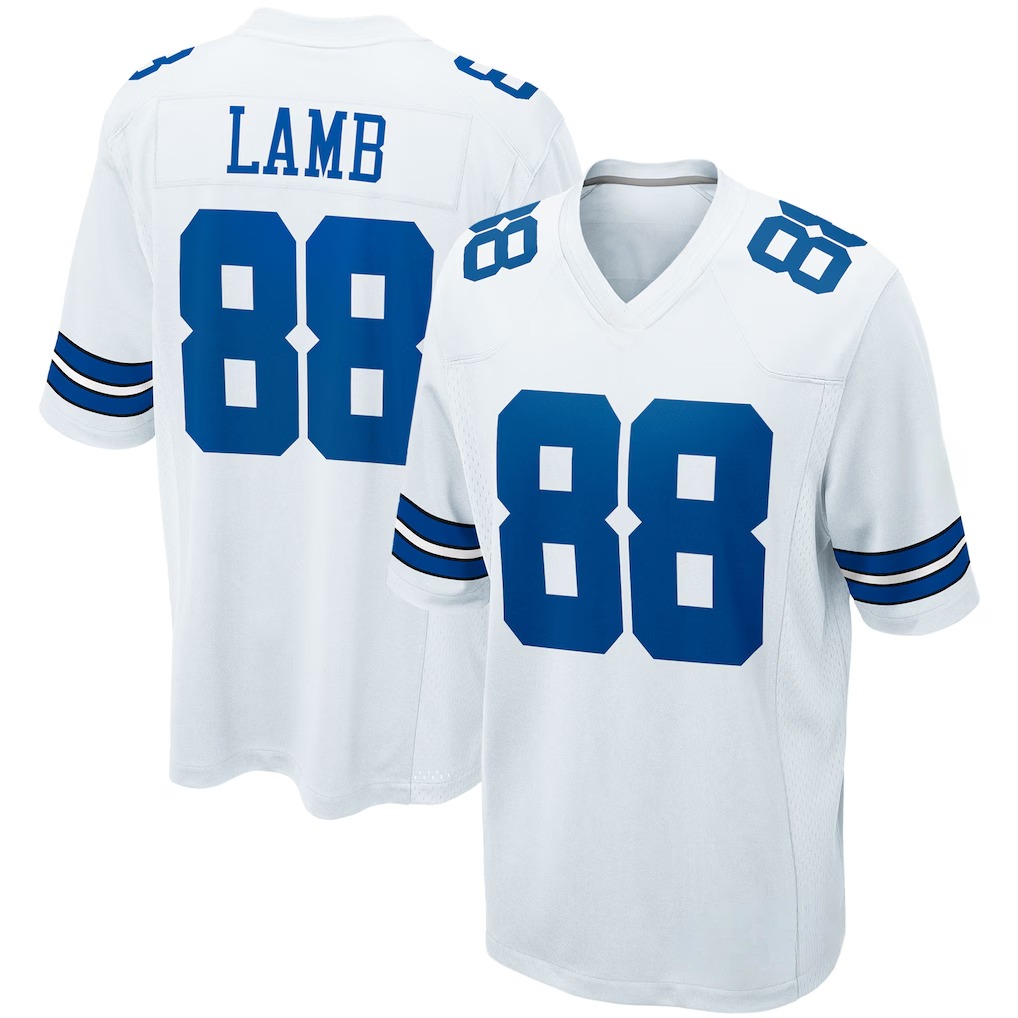 American Famous brand Dallas Football jerseys with men women youth customized #4 Prescott #11 Parsons #88 Lamb #70 Diggs