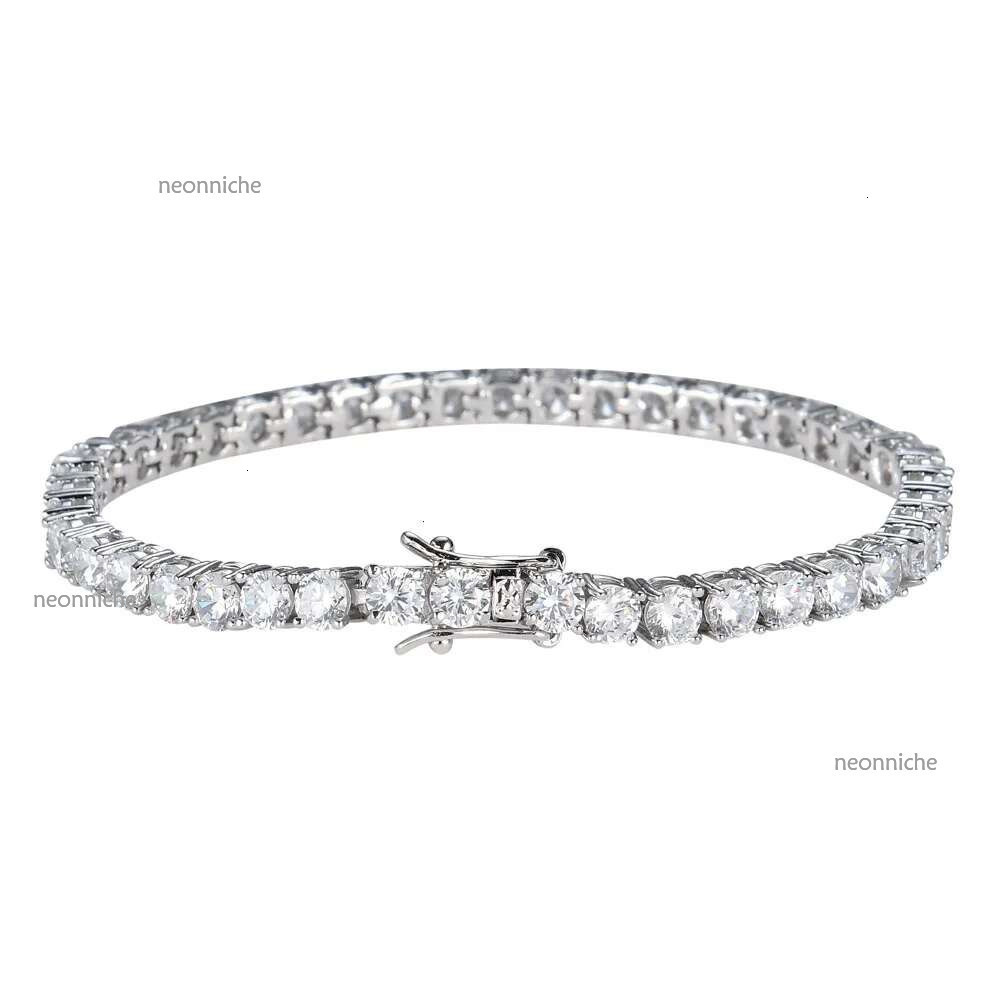 dear moissanite tennis chain 4mm jewelry Cuban k Chain Necklace Sier Moissanite Dia gift