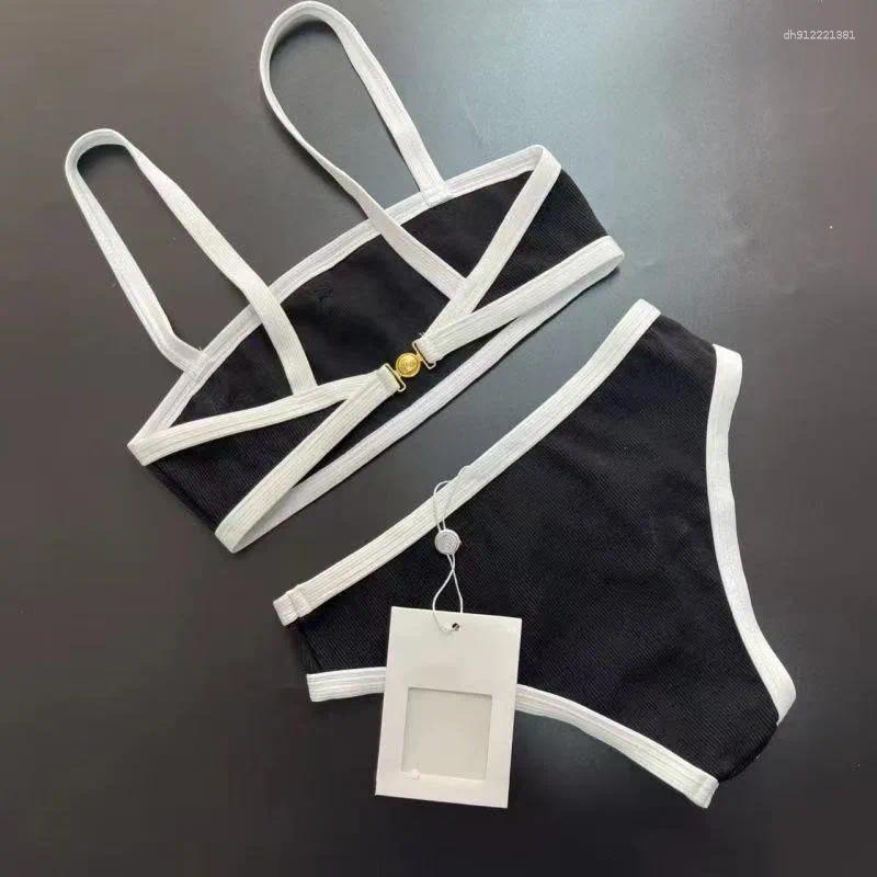 Lanjia- Women's Swimwear Two-Piece Swimsuit Sexy Strap Style Backless Bra Slimming Bikini Summer 0Adb1