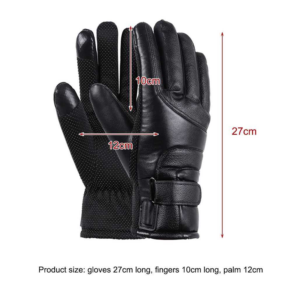 Electric Heating Gloves Men Women USB plug-in Electric Heated Gloves Winter Skiing Snowboarding Can Touch Screen Snow Gloves K251106