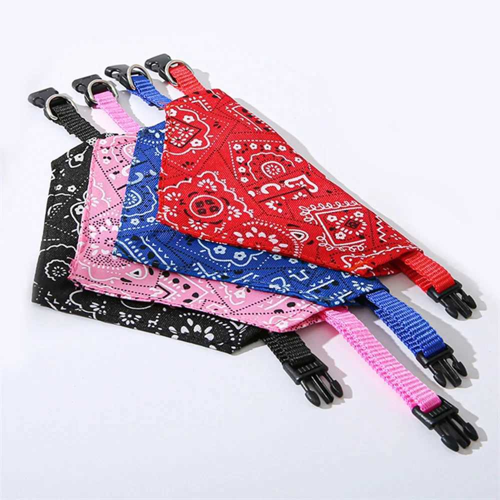 Adjustable pet bib Saliva towel dog collar scarf Bandana collar dog triangle bib collar pet accessories M250407