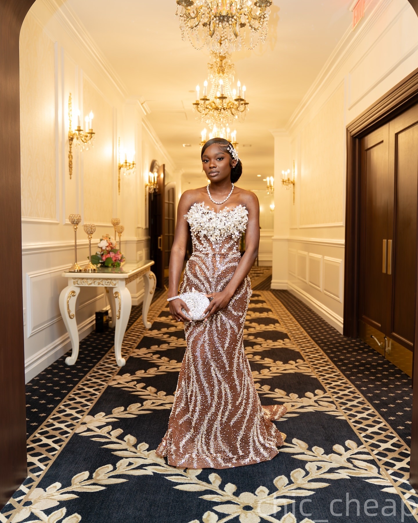 Aso Ebi Ivory Mermaid Prom Dresses 2026 Illusion Florals Sequined Evening Formal Party Second Birthday Engagement Gowns Plus Size Dress For Special Oc