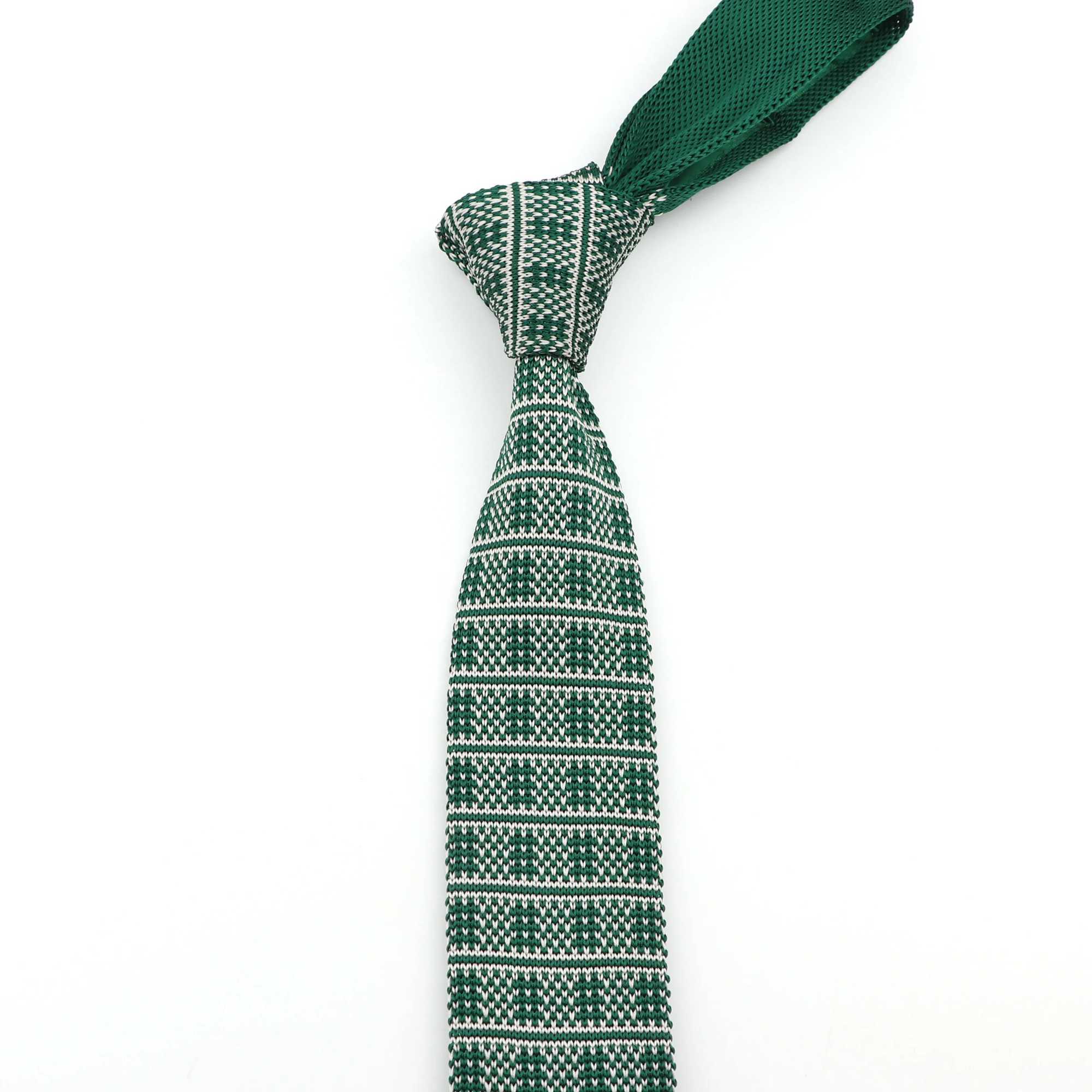 Fashion Mens Floral Knit Knitted Tie Colourf Tie Necktie Print Striped Narrow Slim Skinny Woven Plain Cravate Narrow Neckties X250407