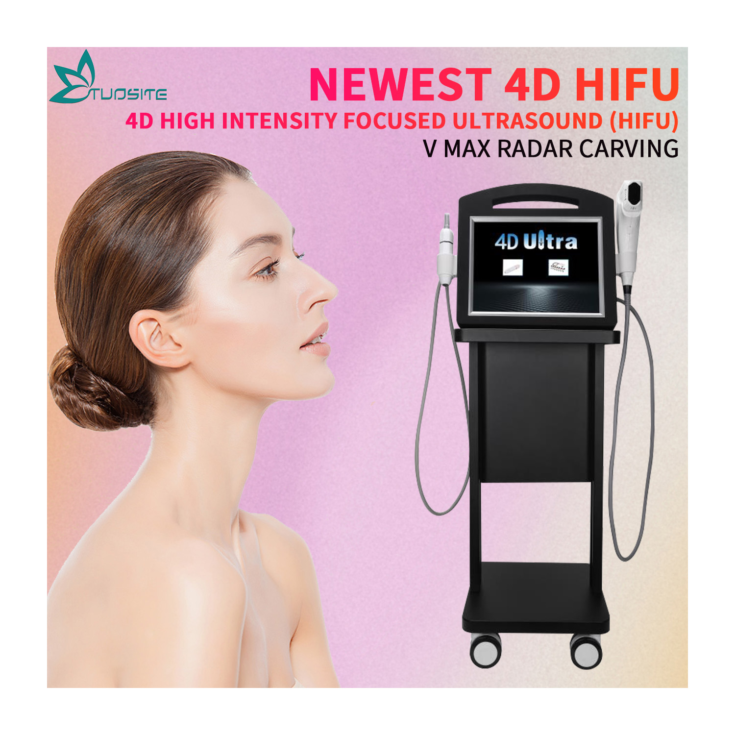 2025 4D HIFU &Vmax Hifu Wrinkle Removal Skin Rejuvenation Machine