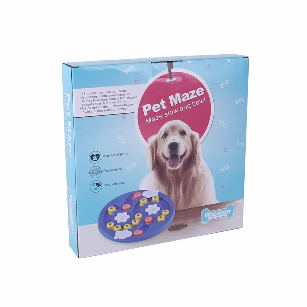 Slow Feeder Interactive Increase Puppy IQ Food Dispenser Slowly Eating NonSlip Bowl Pet Cat Dogs Training Game Dog Puzzle Toys