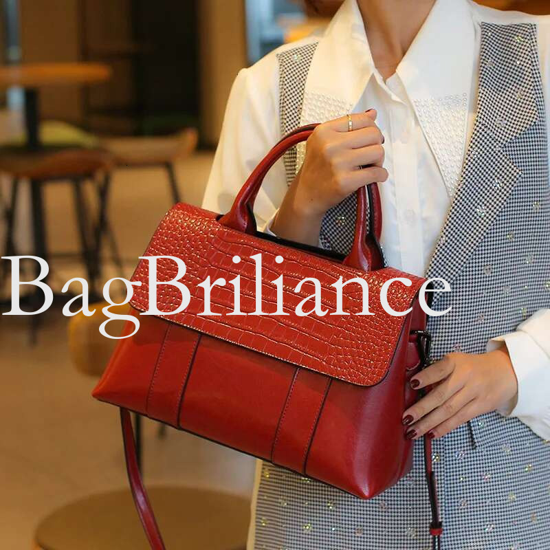 Genuine Leather Women's Handbag Shoulder Bag Large Capacity 2025 New High Quality Tote Cowhide crossbody bag shopping