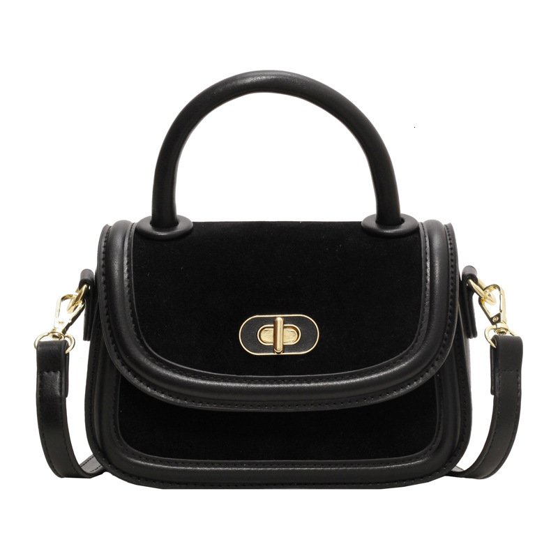 2025S Designer Women S Bag Autumn Winter Frosted For Women New Fashionable And Trendy Western Style Crossbody Bag Hand Held Button Small Square Bag