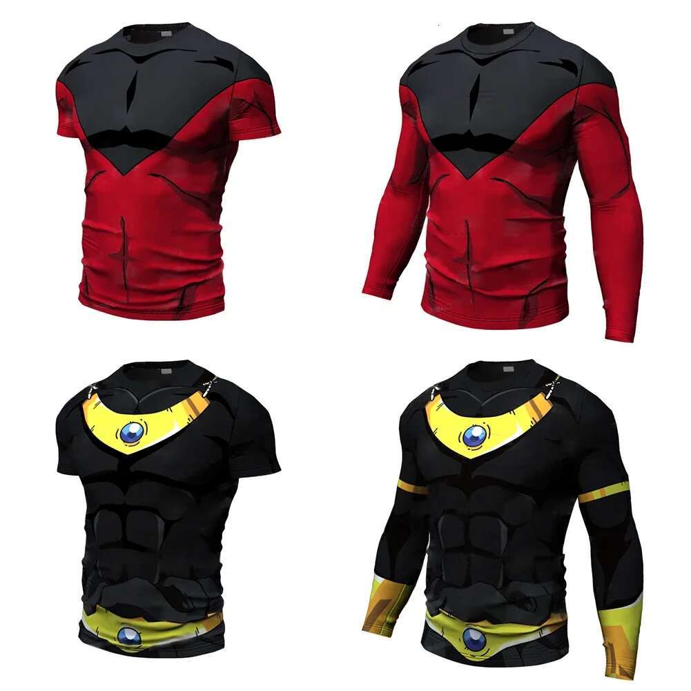 Summer New Cosplay Printed Clothing Fiess Running O-Neck Cartoon Bodybuilding Sport Shirts Tops Gym Men T Shirt