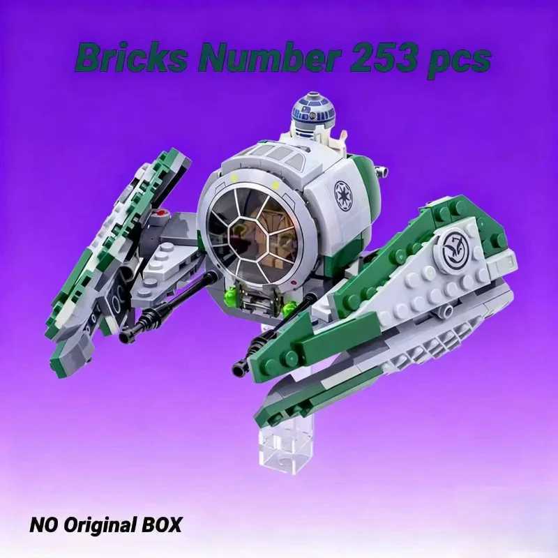 253pcs Galaxy FIT 75360 Yodas Space Jedied Starfighter Wars Building Blocks Model Bricks Toys Kid Adult Birthday Christmas Gifts Y251107