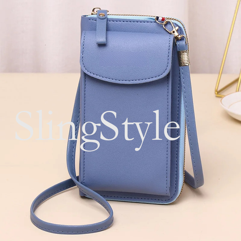 Smartphone Tassel Leather Shoulder Strap Handbag Waterproof Women Wallet Touch Screen Cell Phone Purse Bag