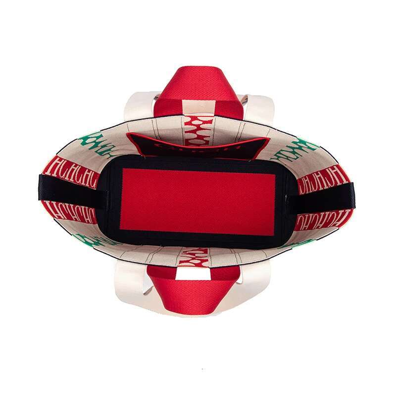 Multi-Colour Design Weaving Craft Ladies Handbag Stripe Decoration Daily Large Capacity Shopping Bag Classic Retro