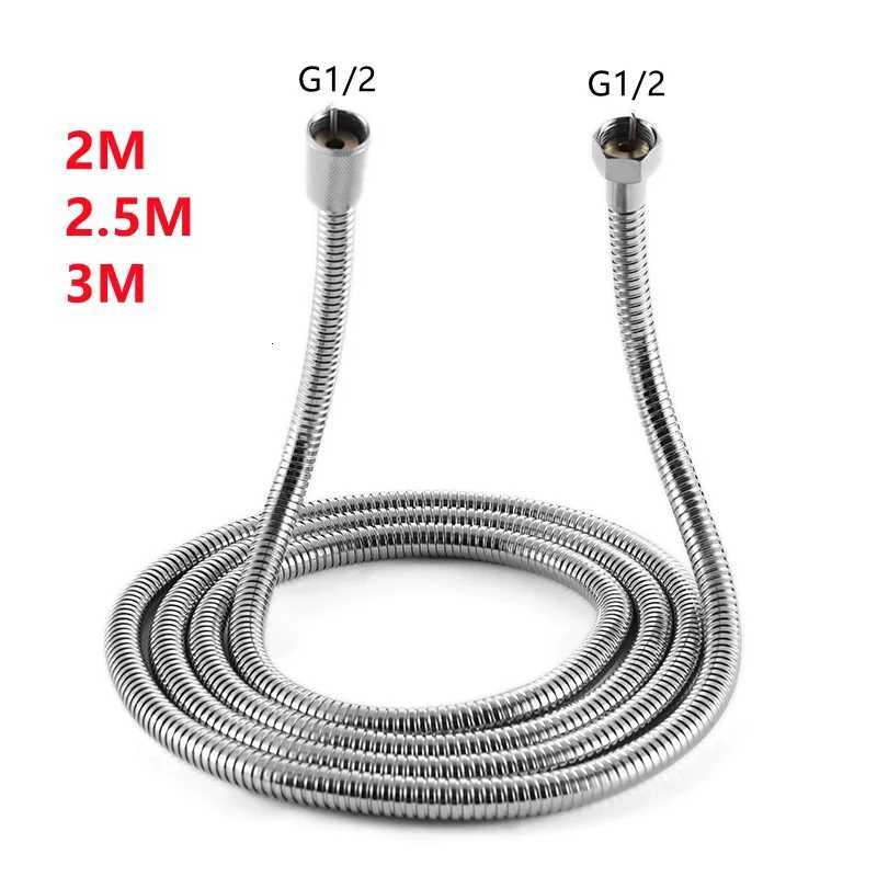 2m/25m/ Optional Thicken Shower Hose 304 Stainless Steel General Soft Water Pipe Shower Pipe Bathro Accessories Y251107