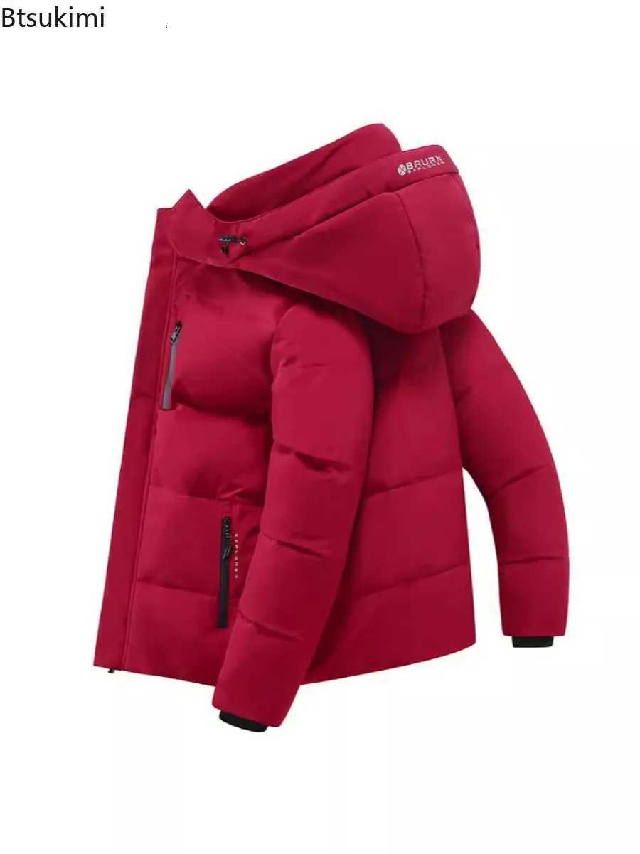 2025 Mens Black Hooded Casual Puffer Jackets Winter White Duck Down Coats Quality Male Outdoor Windproof Thicker Warm ParkasT251107