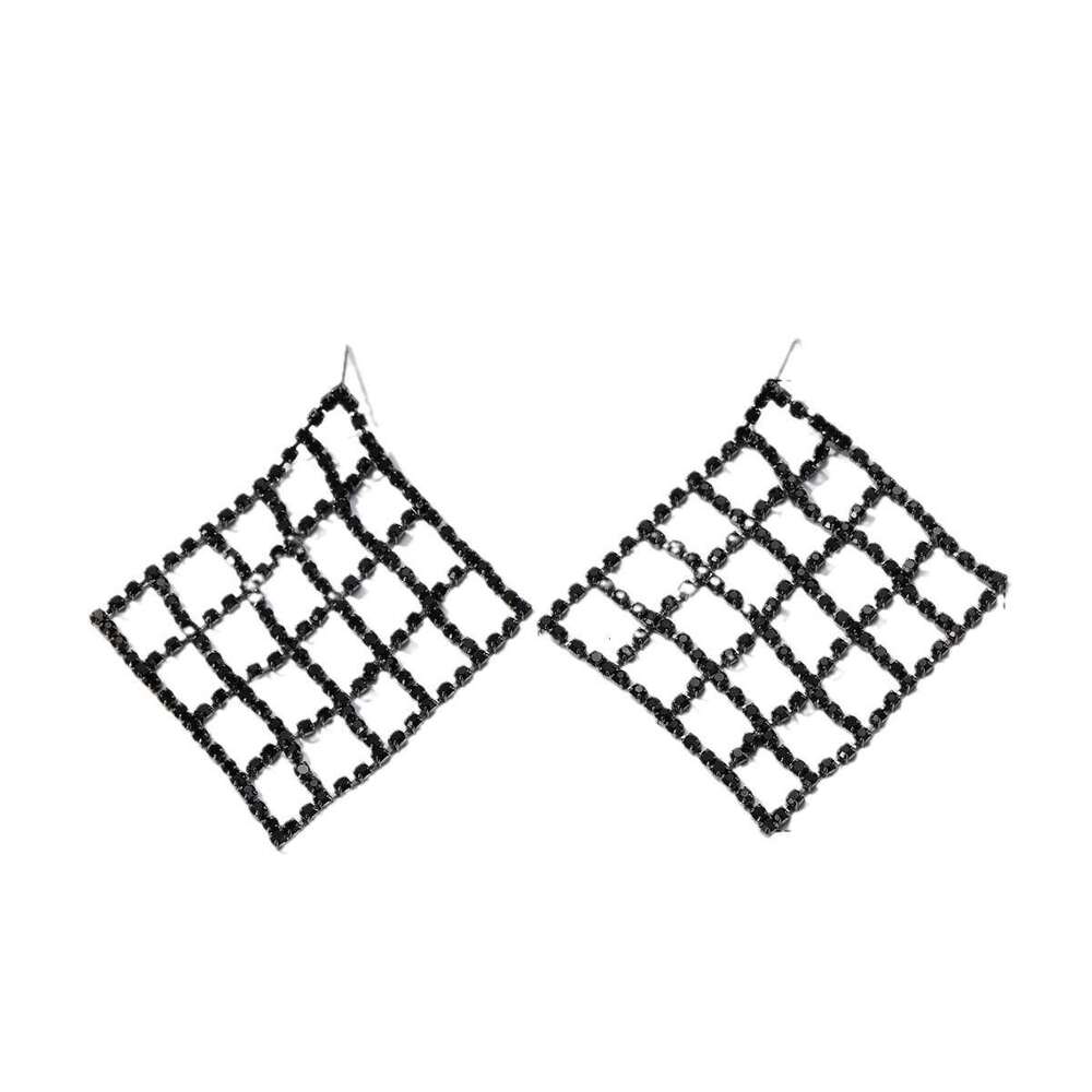 New Chinese style fashion versatile simple personality mesh copper claw chain stainless steel earrings