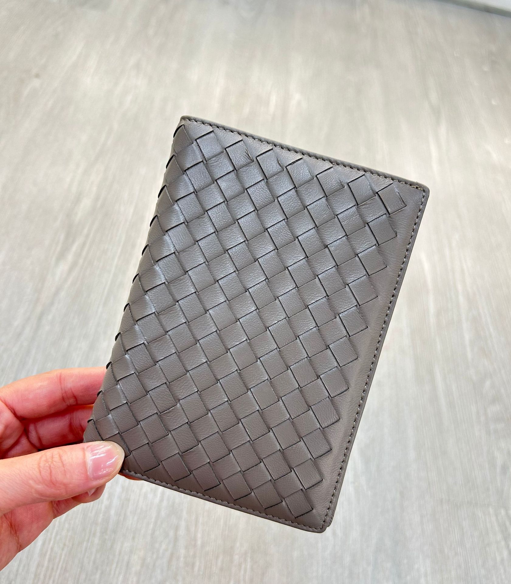 2025 men's genuine leather wallet multi-card slot card holder cowhide woven coin purse unisex couple wallet