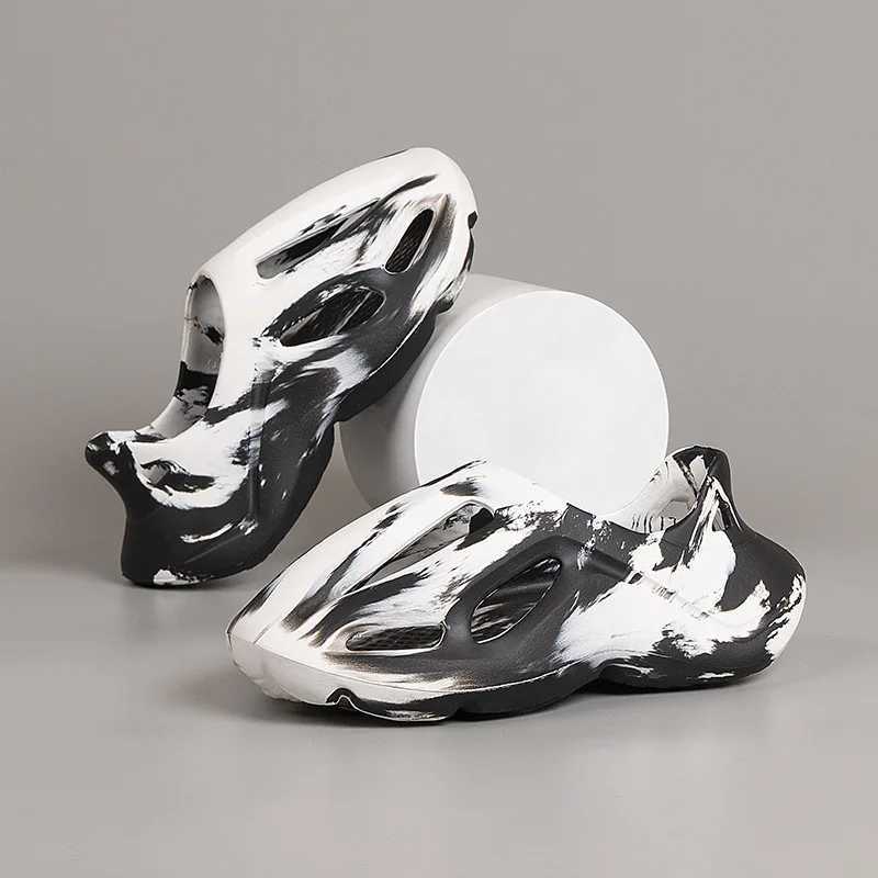 Unisex beach sandals EVA womens tie dye designer hole slider hollow garden shoes sneakers water shoes slider foam runners M250407