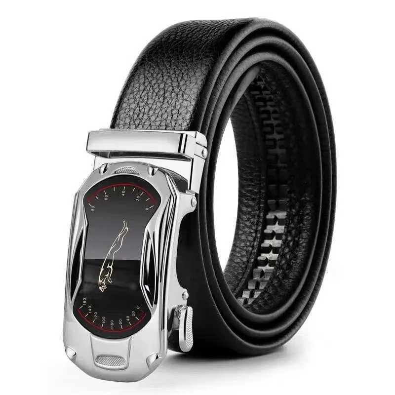Men Plus Large Long Size 130 140 150 160 170 cm Leather Belt Metal Alloy Automatic Buckle Brand Luxury Design Waist Belts StrapsT251107
