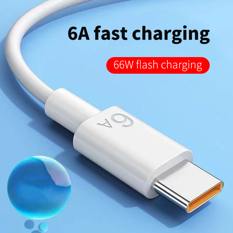 Premium Quality Thickened Wire 6A Fast-Charging Cable (USB To Type C) Designed Specifically For OnePlus and Vivo Phone