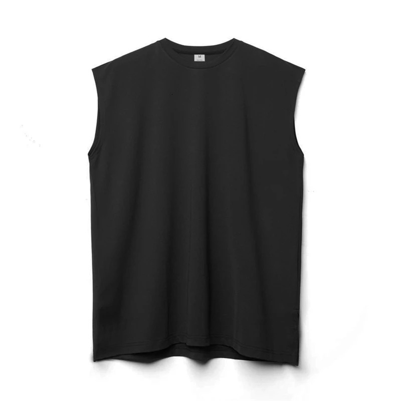 Mens fitness running breathable sports vest sports casual sleeveless T-shirt gym clothing 250403