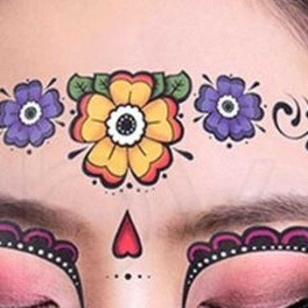 Disposable Eyeshadow Sticker Magic Eye Face Lace Style Waterproof Temporary Tattoo For Beauty Cosmetic Makup Stage Halloween Party
