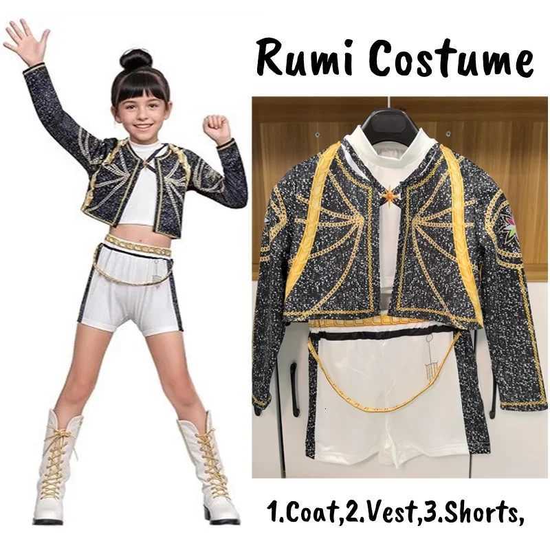 Kids K-Pop Demon Hunters Zoey Rumi Mira Costume Fancy Dress Cosplay Virtual Idol Movie Cosplay for Girls Kids Halloween Carniva W251107 - view 3