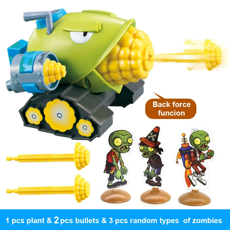 Plants Vs. Zombies 2 Licensed Cob Cannon Zombie Pull-Back Vehicle Battle Set Bulk Stock - Collectible Action Figure Toy with Target Game Kids Gift
