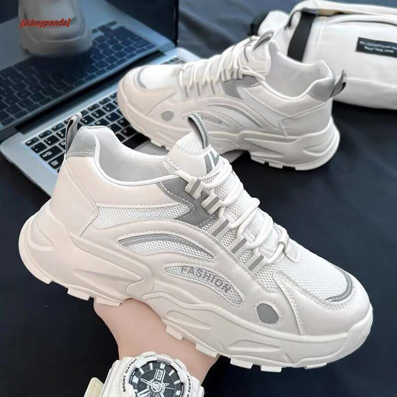 2024 Casual Sports for Men Comfortable Fashion Outdoor Four Seasons Shoes Men's Sneakers White Platform Lace-up Trainers ddmypanda