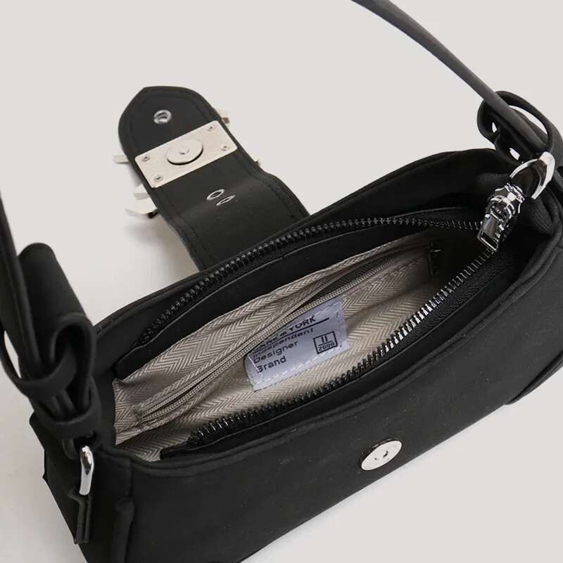 Casual Bags For Women Designer Brand Handbags And Purses 2024 New In PU Nubuck Sheet Metal Decoration Crossbody Bag Small
