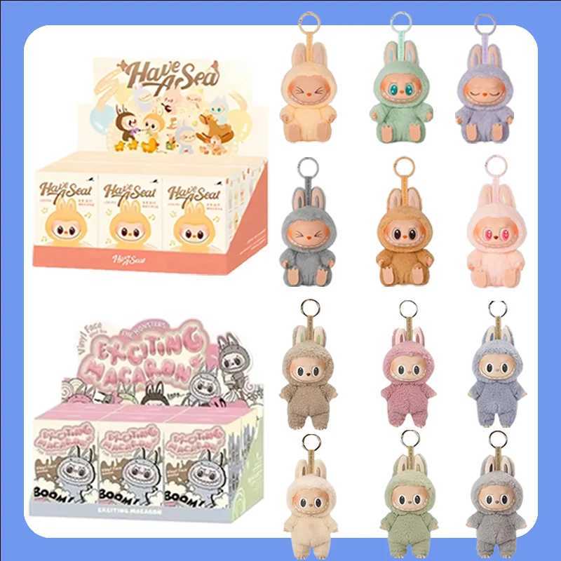 Blind Box Labubu Heartbeat Macaron Enamel The Monsters Face Pvc Figurine Tabletop Ornament Kawaii Doll Kid Birthday GiftT250507
