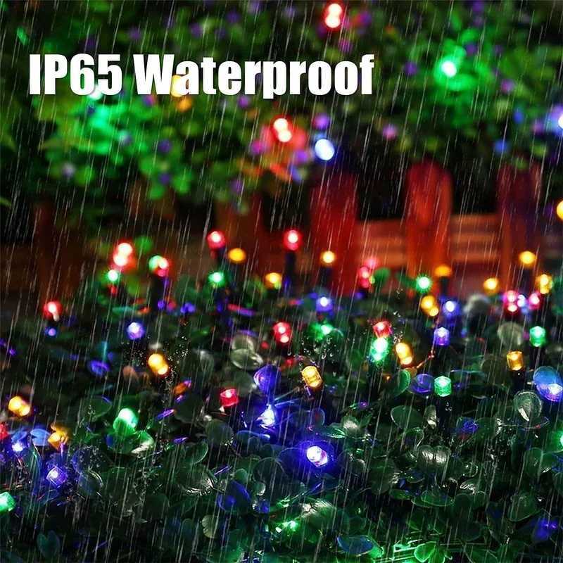 Outdoor Waterproof Led Solar String Lights Fairy Light Solar Powered Garland Lights 8 Mode 32m Garden Wedding Decoration W251107